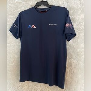 Henri-Lloyd Men’s Callisto Racing Short Sleeve Navy Blue T-Shirt. Size Small